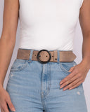 Pip | Ceinture en cuir avec boucle ronde vintage